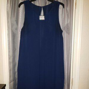 Navy Blue A-Line Cocktail Dress